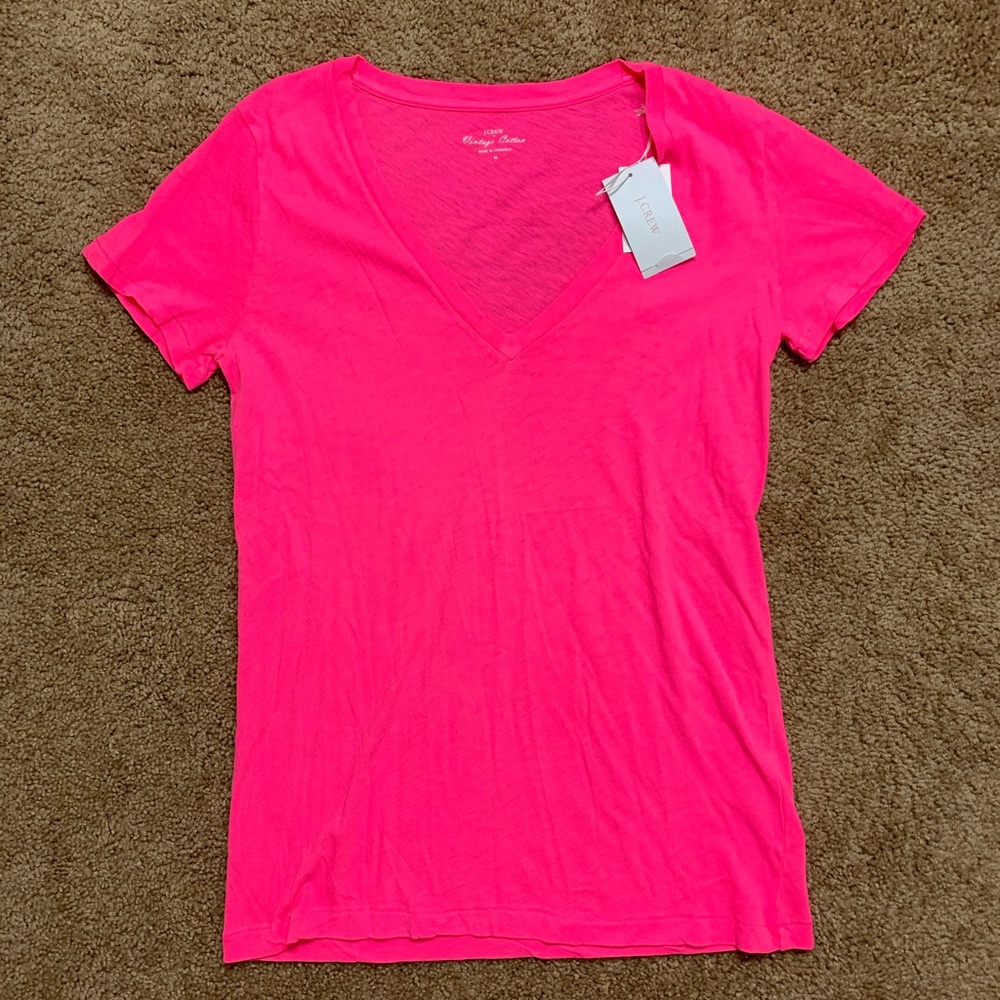 J. Crew Pink Vintage Cotton Tee